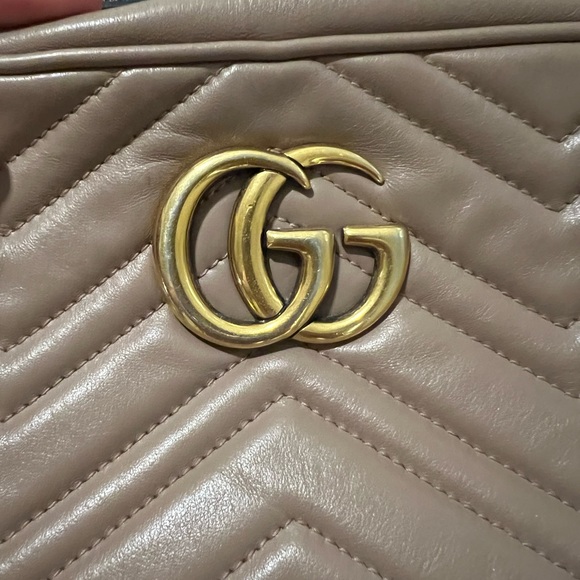 AUTHENTIC GG Marmont small matelassé
shoulder bag - dusty pink - Picture 4 of 8